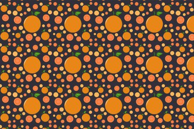 Portakallı kusursuz desen.