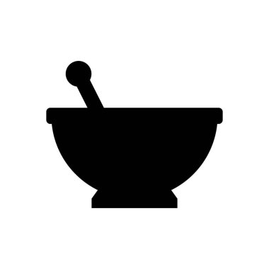 Bir kase yiyecek vektörü ikonu tasarımı illüstrasyonu