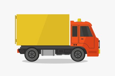 kamyonet simgesi beyaz arkaplanda izole edildi