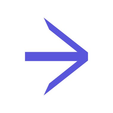 ok işareti simgesi, vektör çizimi