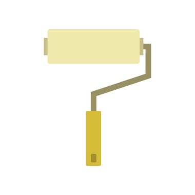 boya silindiri aracı izole edilmiş simge