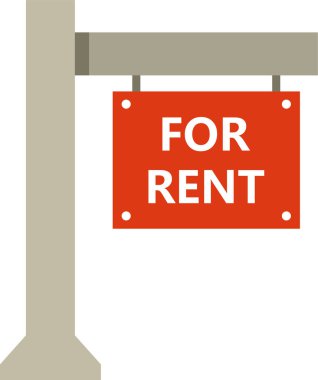 kira işareti düz illüstrasyon