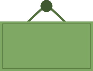 beyaz arkaplan ile yeşil renk ofis dizini