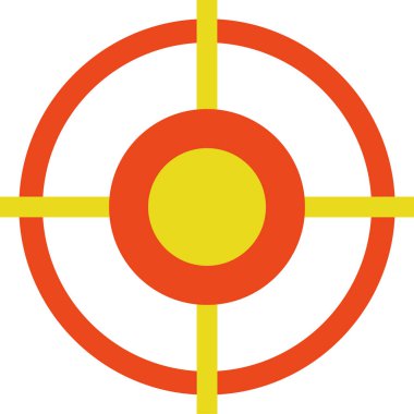 hedef simge vektör illüstrasyonu