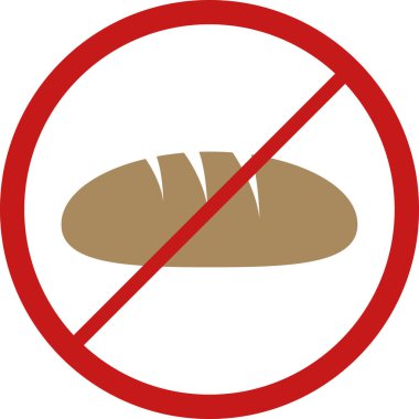 ekmek ikonu vektör illüstrasyonu