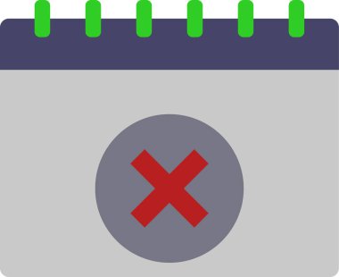 İşareti vektör simgesi çapraz