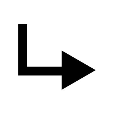 ok simgesi vektör illüstrasyonu