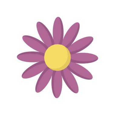 çiçek düz çizgi simgesi