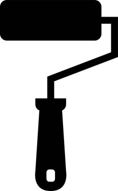 basit bir şekilde boya silindiri vektör resimlemesi