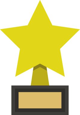 ödül simgesi, düz stil