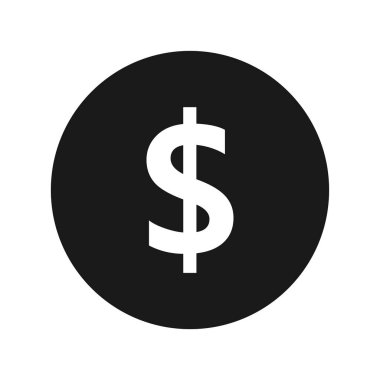 Dolar işareti simgesi. Dolar sembolü.