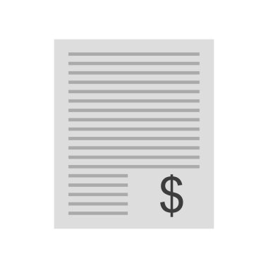 kağıt para simgesi vektör illüstrasyon grafik tasarımı