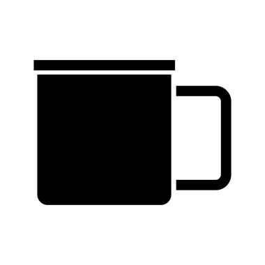 Web ve mobil uygulaması tasarım, kupa logo kavramı için beyaz arka plan üzerinde izole kupa simge vektör