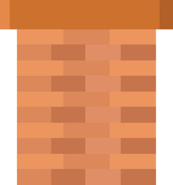 piksel tuğla duvar simgesi. vektör illüstrasyonu