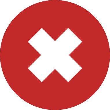 Çizgi biçimindeki çapraz simgeyi iptal et