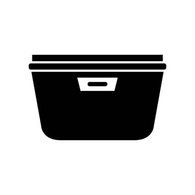 Çöp vektörü düz simgesi