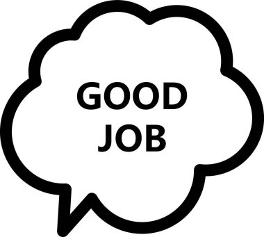 iyi iş vektör simgesi