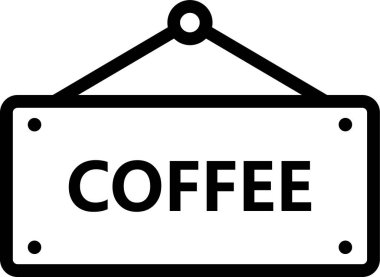 Kafe web simgesi basit illüstrasyon