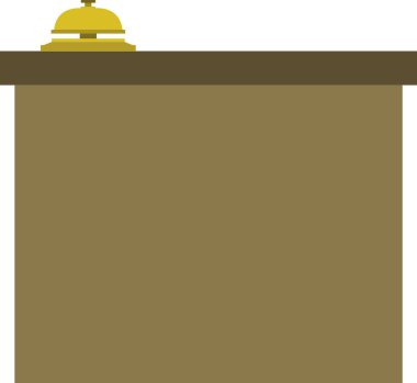 Altın bir bayrağın vektör illüstrasyonu