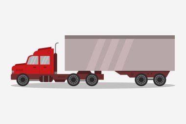 Kargo kamyonu simgesi olan bir teslimat kamyonu..