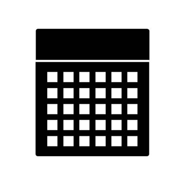 Takvim simgesi vektör illüstrasyonu