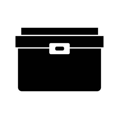 evrak çantası simgesi, vektör illüstrasyonu