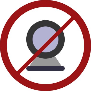 İşaret simgesi yok, vektör illüstrasyonu