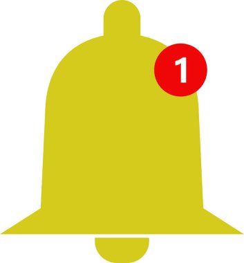 Çan simgesi vektör illüstrasyonu