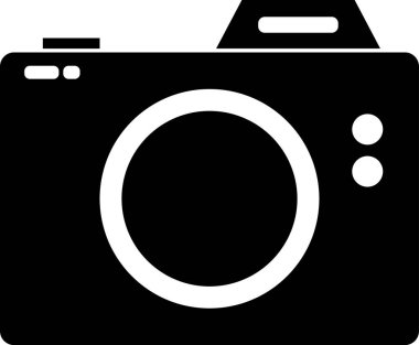 kamera fotoğraf vektör simgesi