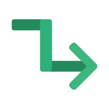 ok yönü simgesi yeşil