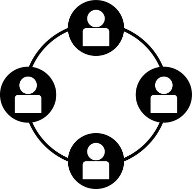 şebeke. Web simgesi basit illüstrasyon