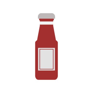 Soda şişesi izole edilmiş ikon içer