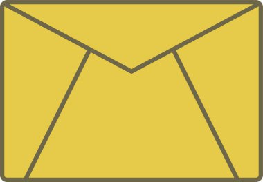 Zarf. Web simgesi basit illüstrasyon