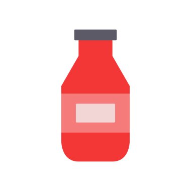 şişe vektörü düz renk simgesi