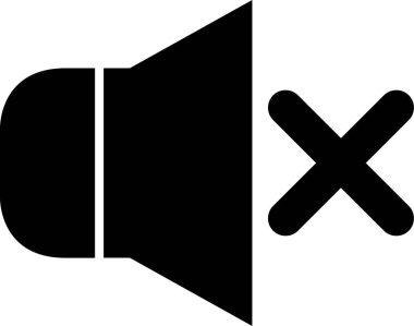 Hoparlör vektör simgesi. Basit resimleme