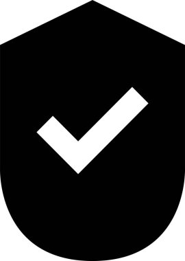 Bir onay simgesinin vektör illüstrasyonu