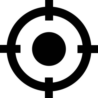 hedef hedef simgesi ana hat biçiminde