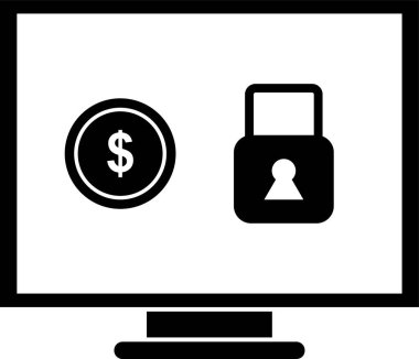 para kilidi simgesi modada izole edilmiş arkaplan