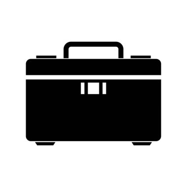 Bavul simgesi. seyahat ve tatil teması. Yalnız tasarım. vektör illüstrasyonu