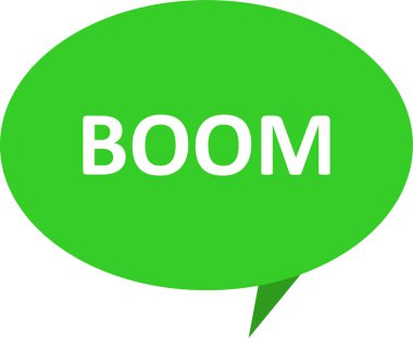 boom kabarcık konuşma simgesi