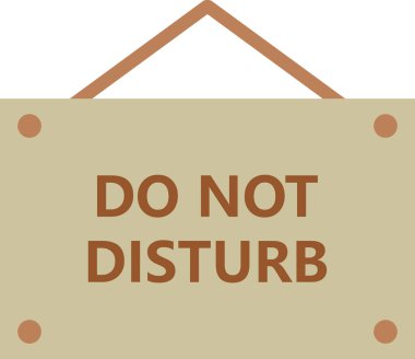 İşareti rahatsız etmeyin. Vektör çizim