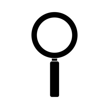 Büyüteç beyaz arkaplanda izole edilmiş