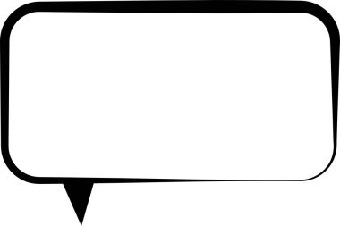 konuşma balonu simgesi, vektör illüstrasyonu