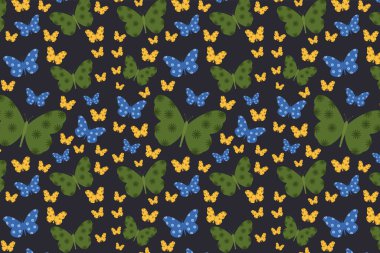 Kelebeklerle kusursuz desen