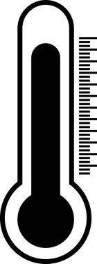 Bir termometre simgesinin vektör çizimi