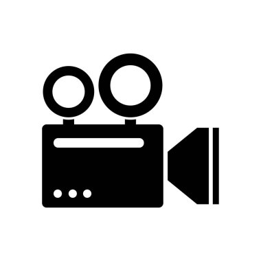 film clapperboard simgesi, vektör illüstrasyonu.