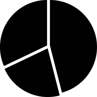 Pasta grafiği simgesi katı biçimde