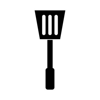 Beyaz arkaplanda barbekü simgesi