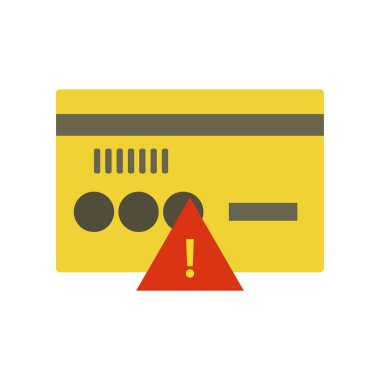 Şeffaf arkaplanda uyarı vektörü simgesi