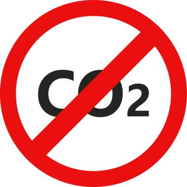 karbon co 2 karbon co simgesi.